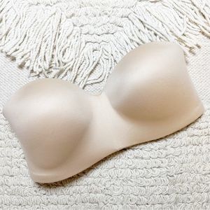 WACOAL nude strapless Staying Power wireless bra 34D